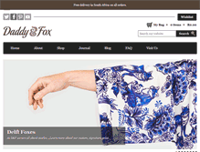 Tablet Screenshot of daddyandfox.com